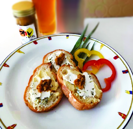 with bread