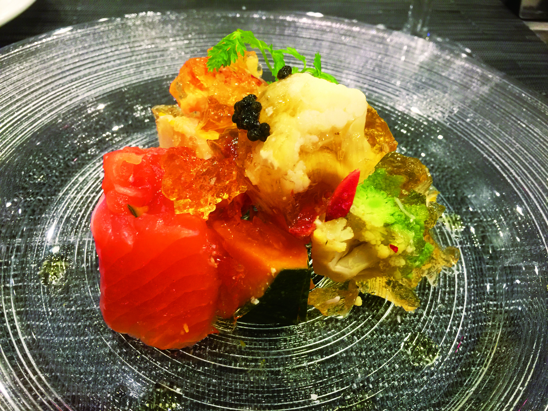 with salmon
